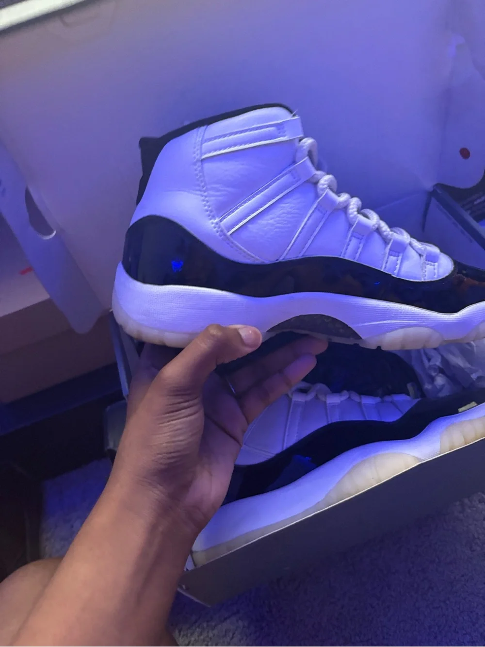 Jordan Kids White and Black Retro Basketball Sneakers